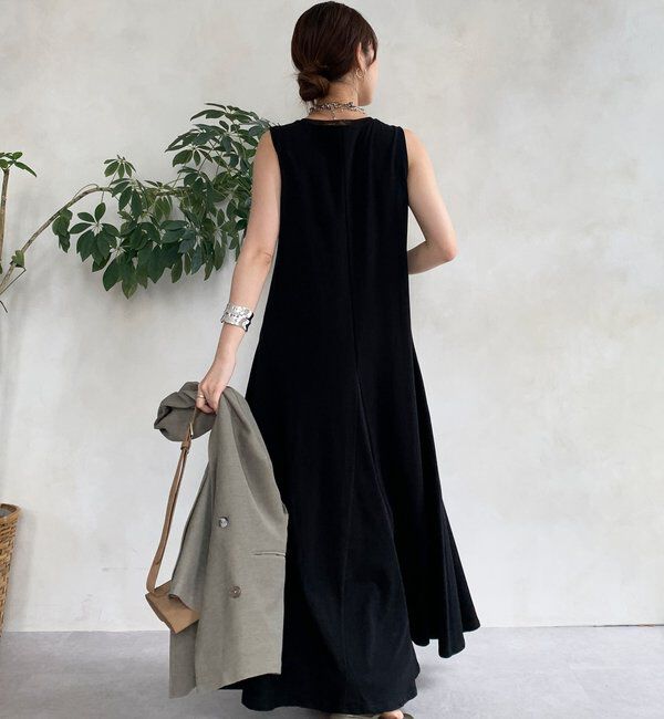  「チュール切替マーメイドフレアワンピース」|ワンピース|