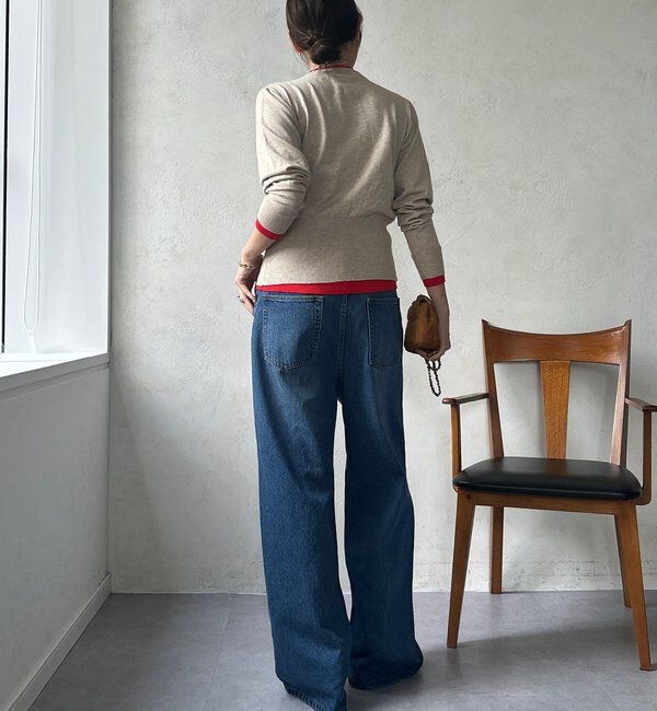  「【WEB限定】 ニットレイヤードカーディガン」|カーディガン|