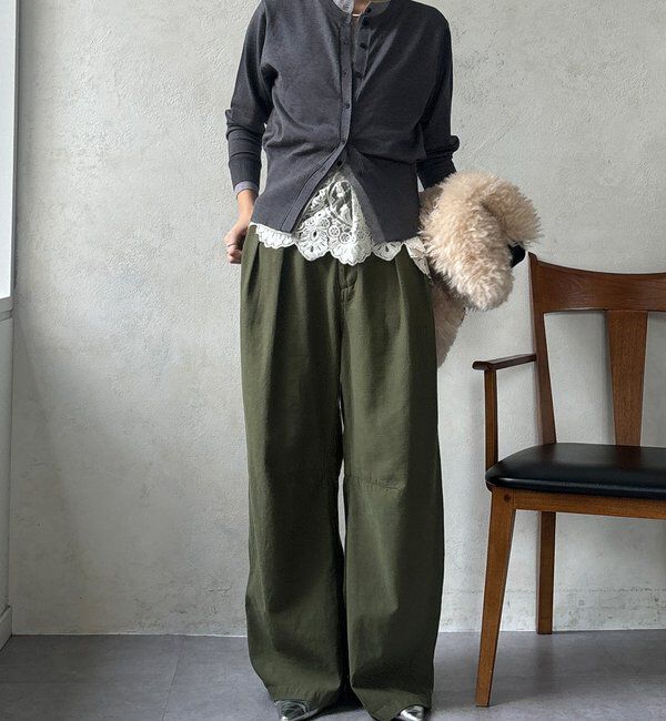  「【WEB限定】 ニットレイヤードカーディガン」|カーディガン|