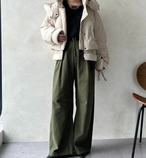  「【WEB限定】フェイクムートン切替ダウン」|その他|