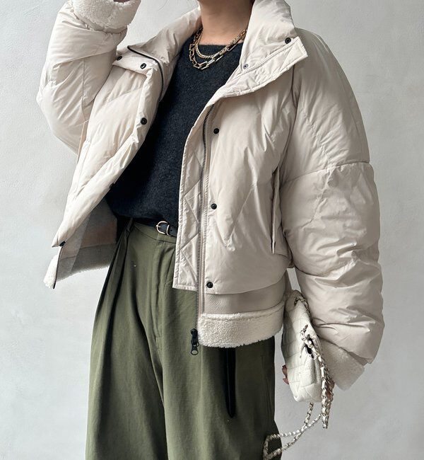  「【WEB限定】フェイクムートン切替ダウン」|その他|