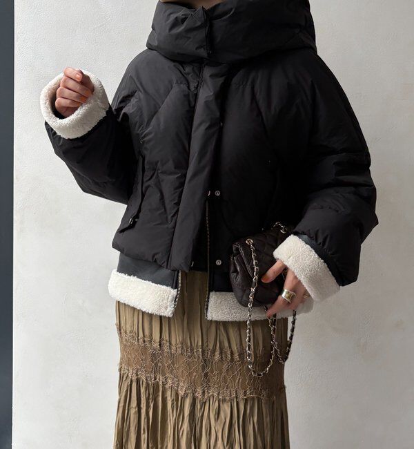  「【WEB限定】フェイクムートン切替ダウン」|その他|