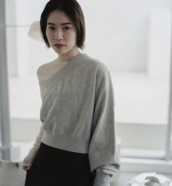  「*ワンショルダースウェット」|Tシャツ・カットソー|グレー