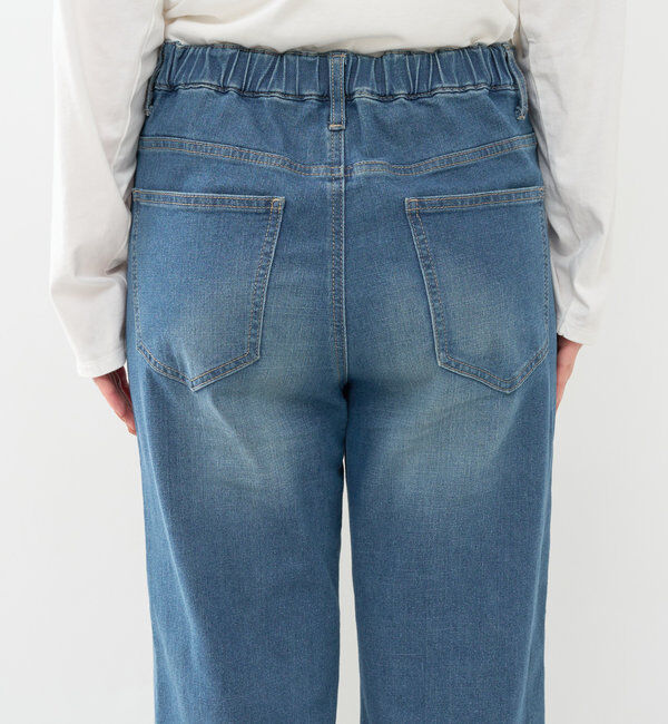  「《美シルエットが叶う・3サイズ》リラックスセミワイドデニム」|デニム|