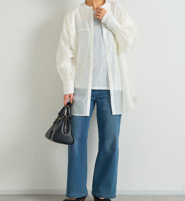  「《美シルエットが叶う・3サイズ》リラックスセミワイドデニム」|デニム|