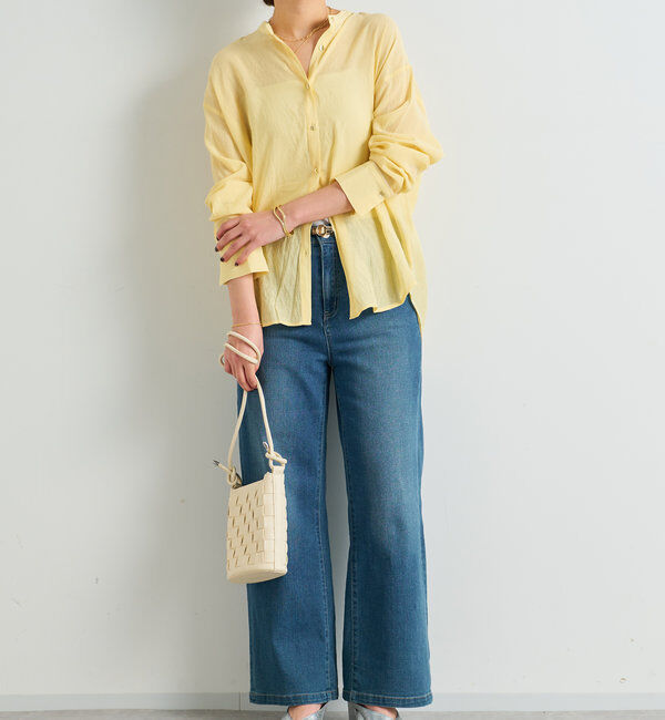  「《美シルエットが叶う・3サイズ》リラックスセミワイドデニム」|デニム|