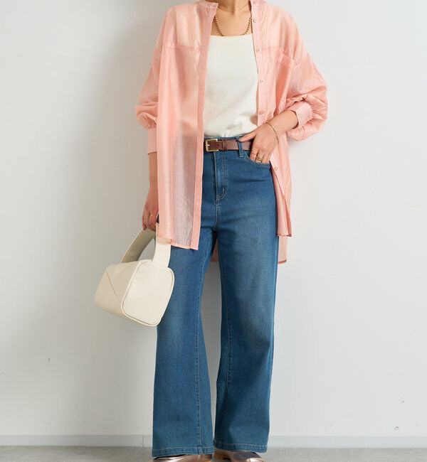  「《美シルエットが叶う・3サイズ》リラックスセミワイドデニム」|デニム|