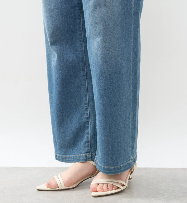  「《美シルエットが叶う・3サイズ》リラックスセミワイドデニム」|デニム|