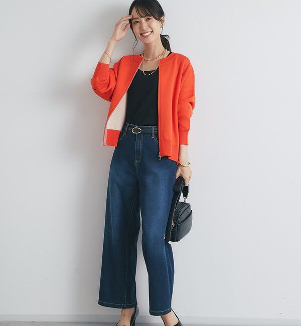  「《美シルエットが叶う・3サイズ》リラックスセミワイドデニム」|デニム|