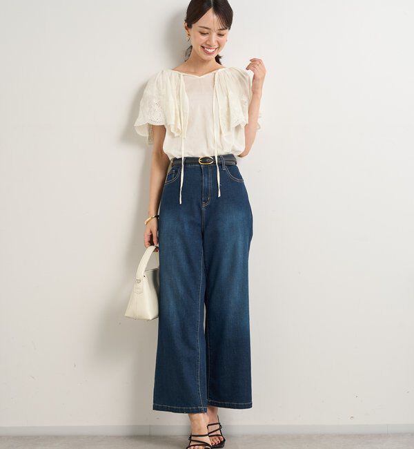  「《美シルエットが叶う・3サイズ》リラックスセミワイドデニム」|デニム|