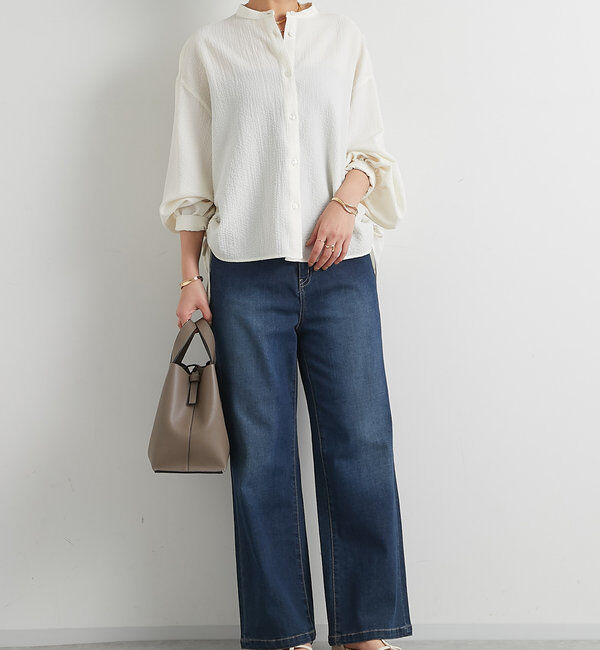  「《美シルエットが叶う・3サイズ》リラックスセミワイドデニム」|デニム|