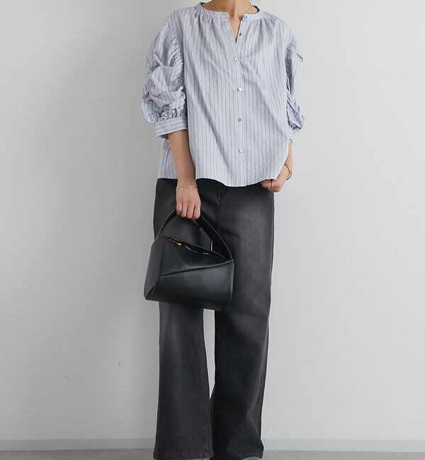  「《美シルエットが叶う・3サイズ》リラックスセミワイドデニム」|デニム|