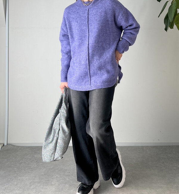  「《美シルエットが叶う・3サイズ》リラックスセミワイドデニム」|デニム|