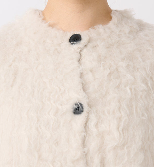  「シャギー起毛ショートカーディガン」|ニット・セーター|