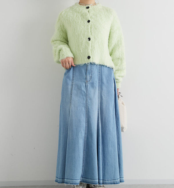  「シャギー起毛ショートカーディガン」|ニット・セーター|