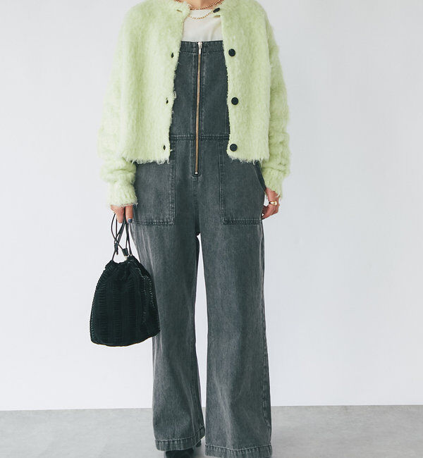  「シャギー起毛ショートカーディガン」|ニット・セーター|