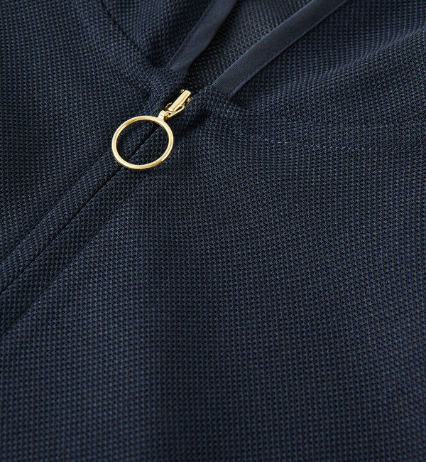  「《羽織るだけでこなれ感》変わり織メッシュフードブルゾン」|その他|