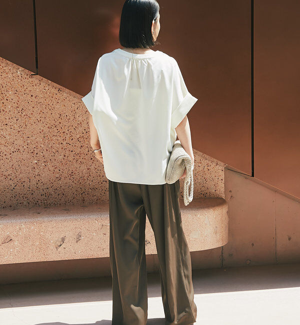  「《オンオフ着まわせる》ニュアンススリーブスキッパーブラウス」|シャツ・ブラウス|