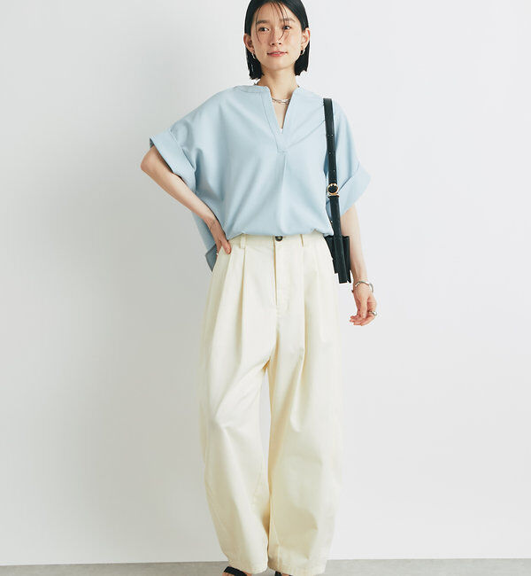  「《オンオフ着まわせる》ニュアンススリーブスキッパーブラウス」|シャツ・ブラウス|