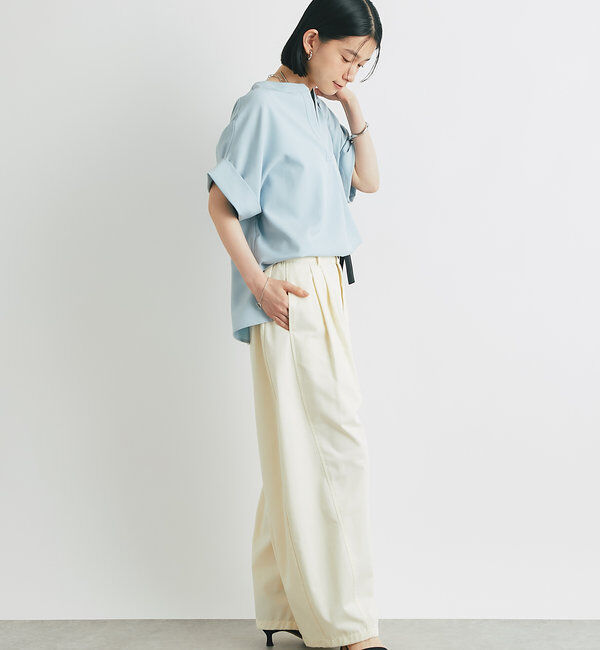  「《オンオフ着まわせる》ニュアンススリーブスキッパーブラウス」|シャツ・ブラウス|