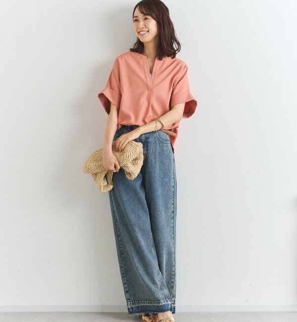  「《オンオフ着まわせる》ニュアンススリーブスキッパーブラウス」|シャツ・ブラウス|