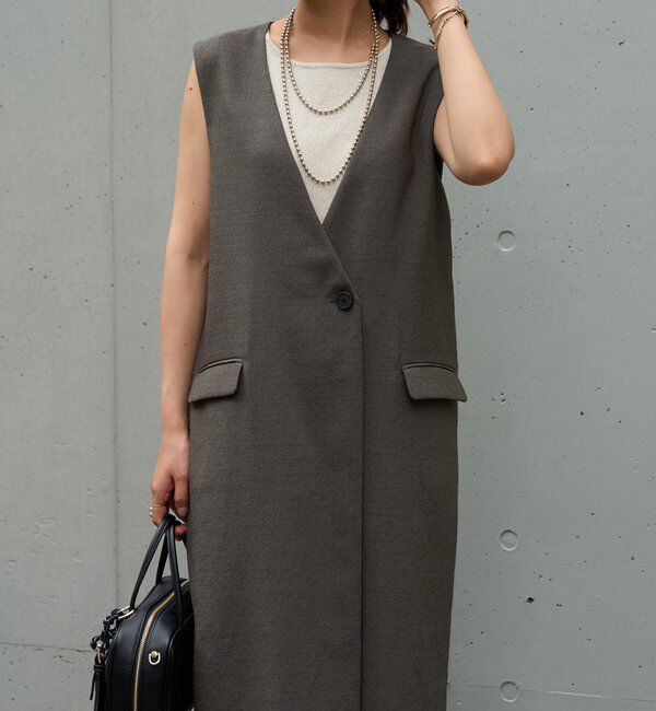  「《着回し抜群◎こなれきちんと感》メランジスラブワンピース」|その他|