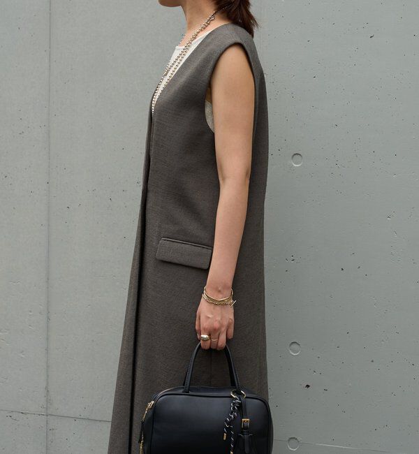  「《着回し抜群◎こなれきちんと感》メランジスラブワンピース」|その他|