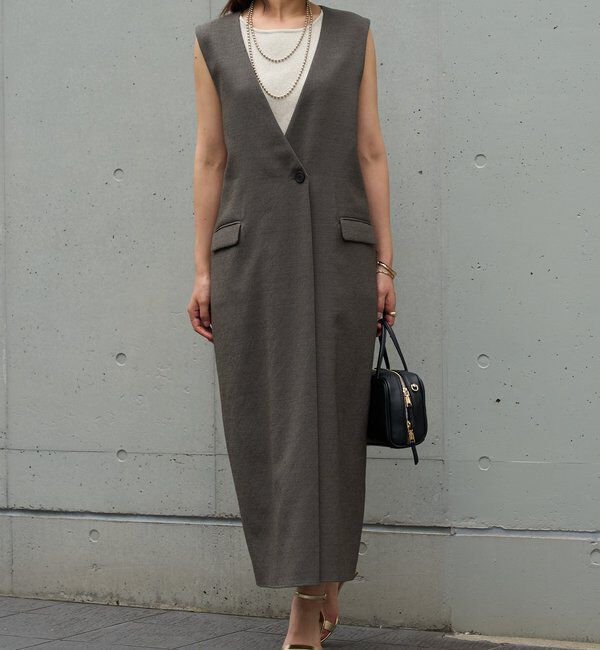  「《着回し抜群◎こなれきちんと感》メランジスラブワンピース」|その他|