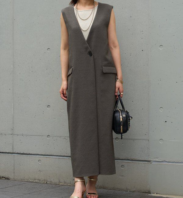  「《着回し抜群◎こなれきちんと感》メランジスラブワンピース」|その他|