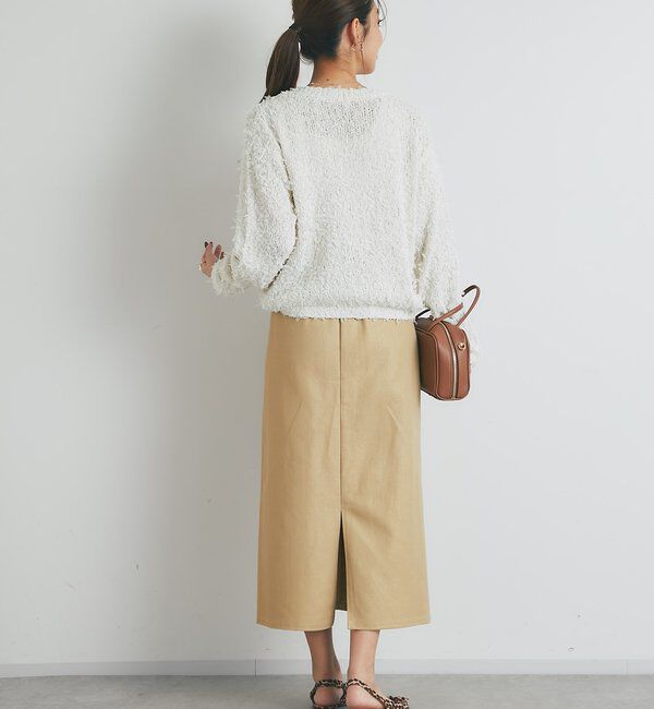  「《上品カジュアル》ラメチュールテープヤーン金釦カーデ」|ニット・セーター|