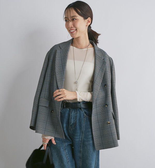  「《セットアップ可・上品な大人カジュアル》スポンディッシュチェックジャケット」|その他|