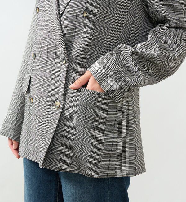  「《セットアップ可・上品な大人カジュアル》スポンディッシュチェックジャケット」|その他|