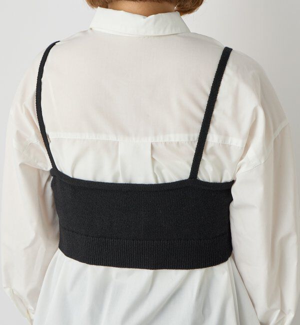  「《トレンドライクに◎》ニットビスチェsetハイカウントシャツ」|シャツ・ブラウス|