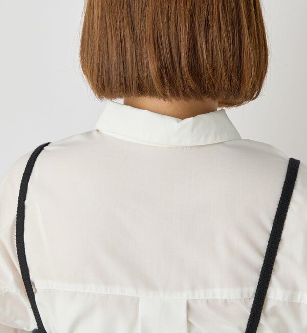  「《トレンドライクに◎》ニットビスチェsetハイカウントシャツ」|シャツ・ブラウス|