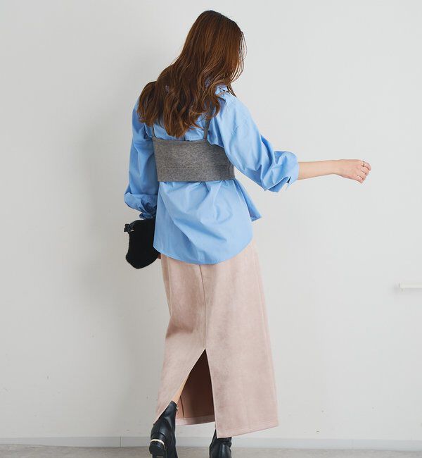  「《トレンドライクに◎》ニットビスチェsetハイカウントシャツ」|シャツ・ブラウス|