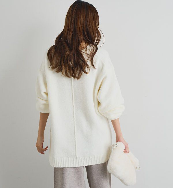  「《人気アイテム・柔らかく軽い着心地》ヤクライクVネックニット」|ニット・セーター|