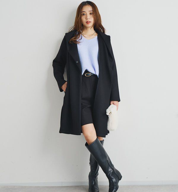  「《人気アイテム・柔らかく軽い着心地》ヤクライクVネックニット」|ニット・セーター|