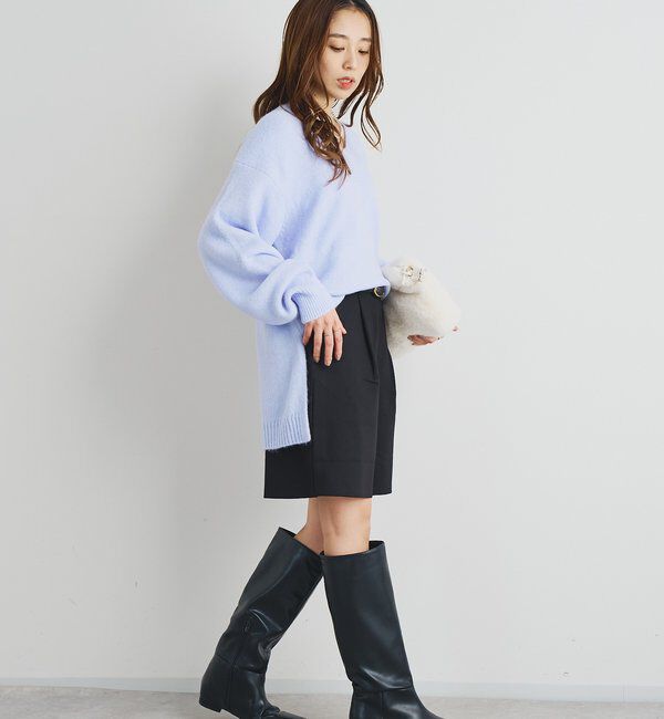  「《人気アイテム・柔らかく軽い着心地》ヤクライクVネックニット」|ニット・セーター|