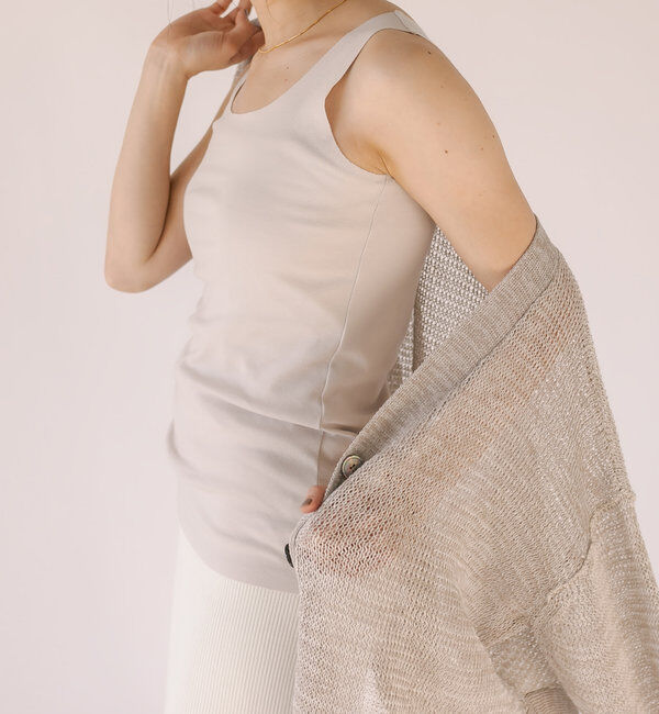  「【RIVE DROITE 名品インナー】シームレスタンク」|キャミソール|