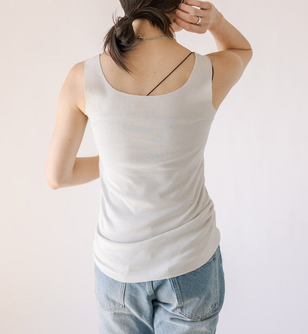  「【RIVE DROITE 名品インナー】シームレスタンク」|キャミソール|