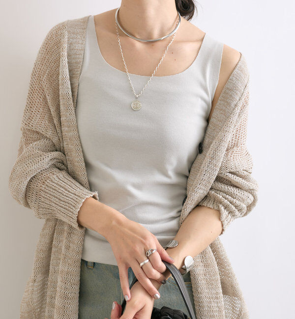  「【RIVE DROITE 名品インナー】シームレスタンク」|キャミソール|