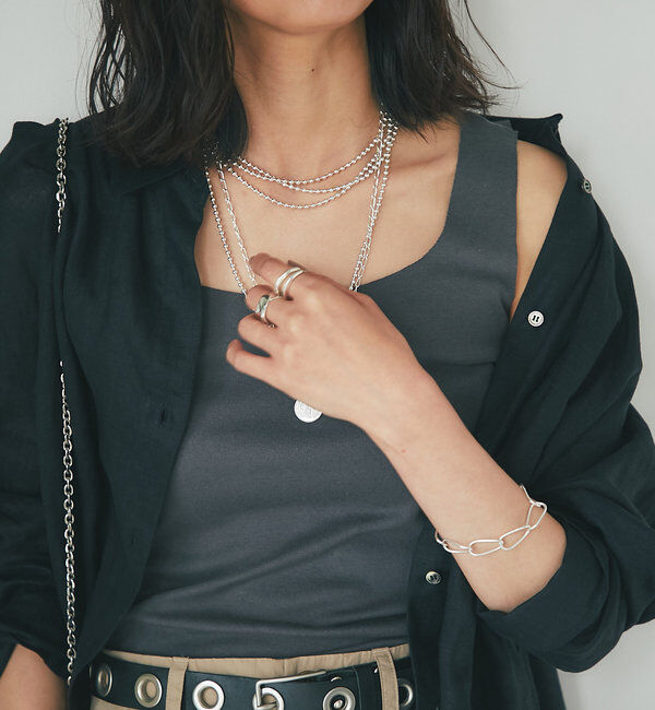  「【RIVE DROITE 名品インナー】シームレスタンク」|キャミソール|