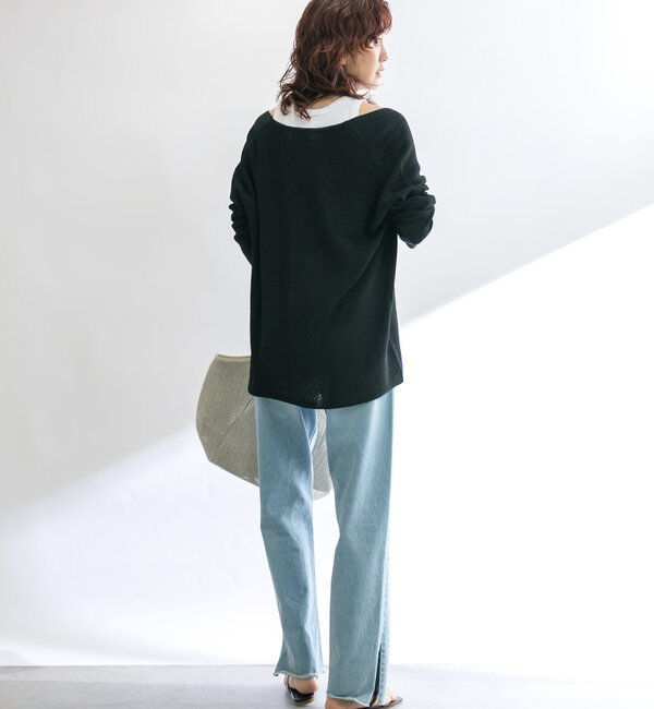  「【全骨格美脚見え！】slit DENIM」|デニム|