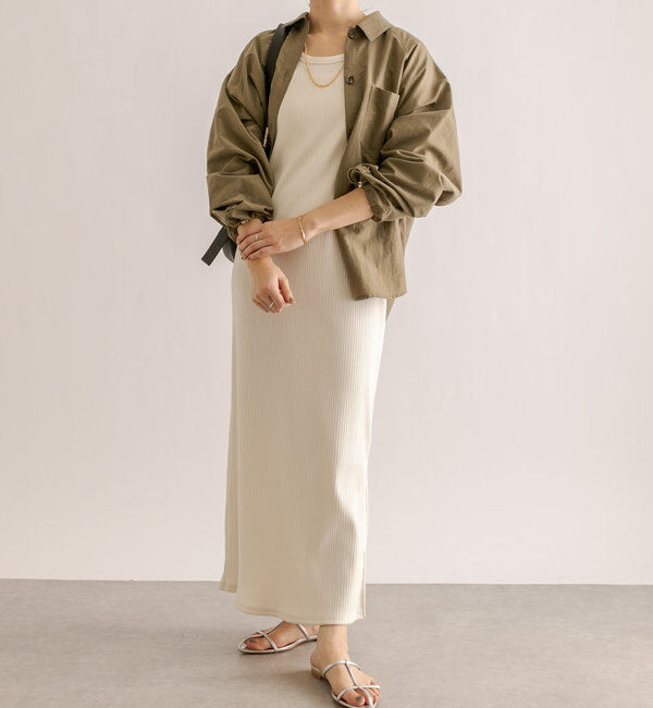  「【全骨格細見え】2WAYロングリブワンピース」|ワンピース|