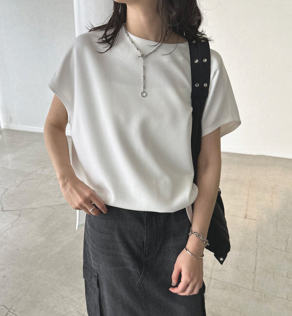  「【やわらかな着心地】ハーフスリーブダンボールプルオーバー」|Tシャツ・カットソー|