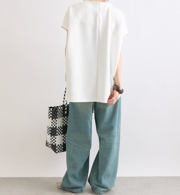  「【やわらかな着心地】ハーフスリーブダンボールプルオーバー」|Tシャツ・カットソー|