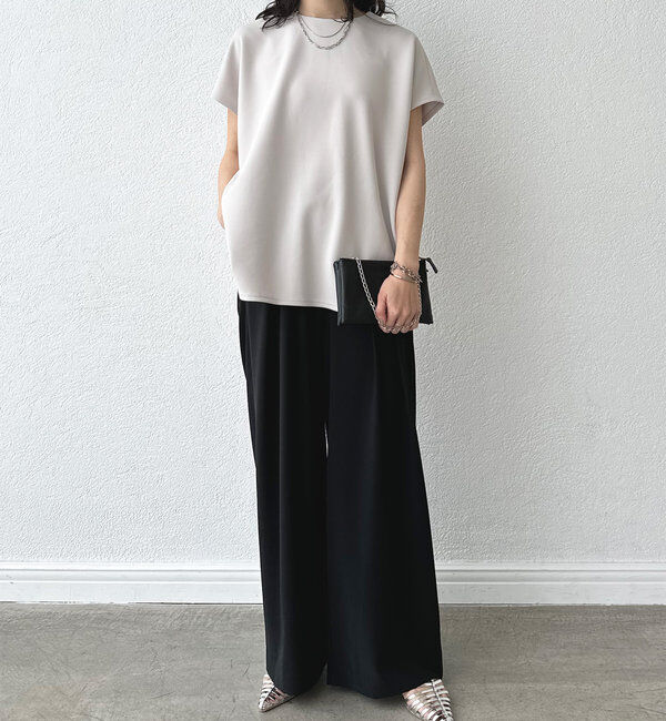  「【やわらかな着心地】ハーフスリーブダンボールプルオーバー」|Tシャツ・カットソー|