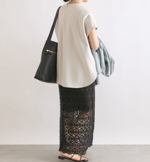  「【やわらかな着心地】ハーフスリーブダンボールプルオーバー」|Tシャツ・カットソー|