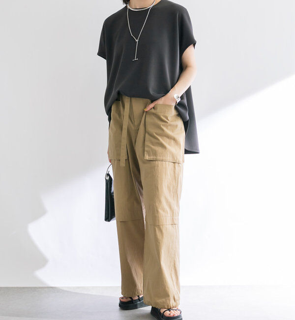  「【やわらかな着心地】ハーフスリーブダンボールプルオーバー」|Tシャツ・カットソー|