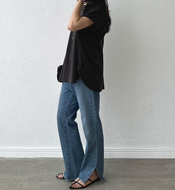  「【やわらかな着心地】ハーフスリーブダンボールプルオーバー」|Tシャツ・カットソー|